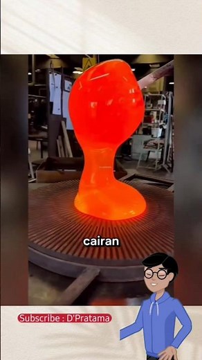 Proses Pembuatan Kaca Dengan Suhu Yang Panas #subscribe #ytshorts #reels
