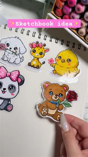 Cute Bear drawing idea ✨