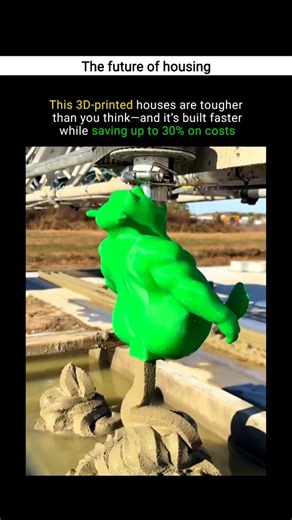 FACT NEXUS on Instagram: "3D printed houses are homes built layer-by-layer by large robotic printers using special concrete, offering faster construction, reduced waste, potential cost savings (10-30%), and design freedom for unique shapes. They feature durable, energy-efficient walls with excellent insulation, addressing housing shortages by making construction quicker and potentially more affordable, though costs vary greatly from budget to luxury. #science #technology #education #house #3d #a