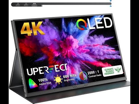 Review: UPERFECT True 4K Portable Monitor – 15.6″ QLED, 600 Nits & 100% AdobeRGB