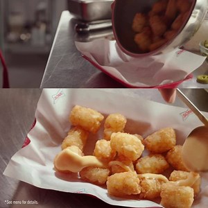 TOTCHOS ARE HOT 🌶️HOT🌶️ HOT 🌶️ Layers of fiesta flavor on our golden crispy Tots...OH, AND PLENTY OF 🥓BACON. 🥓 Limited time only at participating SONIC® drive-ins. TM & ©2020 Feb America’s Drive-In Brand Properties LLC | Sonic Drive-In