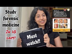 How you can STUDY forensic medicine, fast and effectively! 📝 MUST watch before final exams💯