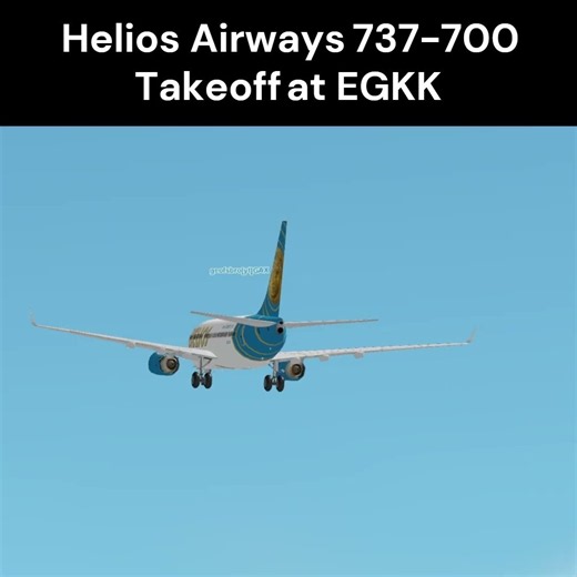 GeoFS Helios Airways Boeing 737-700 Takeoff by geofsbro[yt]GAX #geofs #aviation