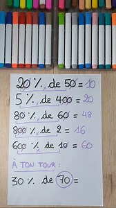 Les % c’est facile.. quand on t’explique 💡#mathematics #maths #MathsFaciles | Source du savoir