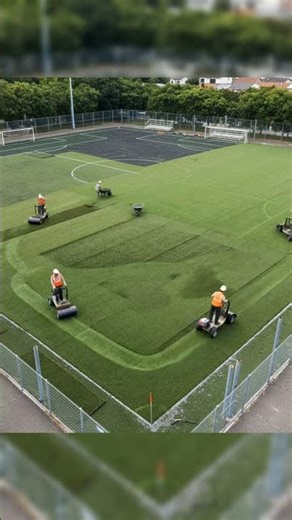 Worn Turf to Pro Pitch ⚽ Full Synthetic Turf Replacement Timelapse