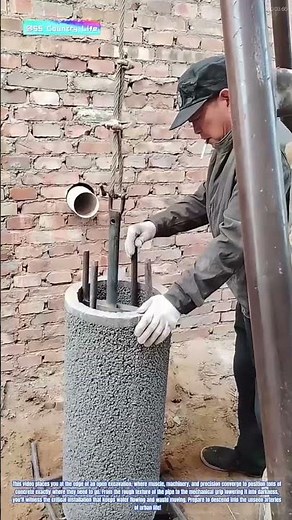 How Workers Lower Heavy Pipes into Underground Systems