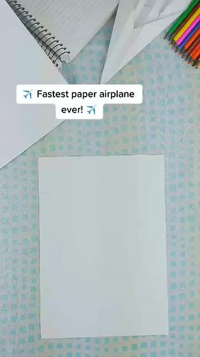 how to make the fastest paper airplane ever!! #paper #paperart #origami #origamiart #art #fast #airplane #fold #cool #velocity #speed #creative