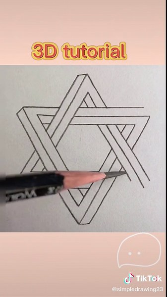 3D drawing #howtodraw #tutorial #simpledrawing #WhatILearned #foryou