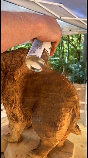 3.2K views · 155 reactions | We have fun creating big and small pieces alike. This was a quick carve for a customer in a hurry. #stringhamcarvings #woodworking #chainsawcarving | Stringham Carvings | Facebook