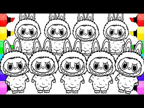 Labubu Coloring Pages New / How to Color Popular Labubus - The Monsters / NCS MUSIC