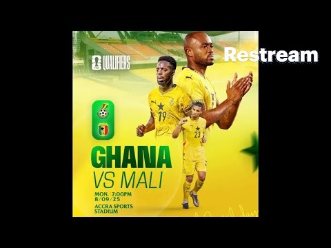 Live GHANA VS MALI WCQ 2026 September 08