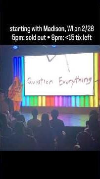 Madison, WI! 2/28! Only 13 tickets left #madison #madisonwi #funny #musicalcomedy #bathroomgraffiti