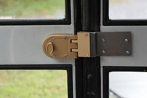 Skoolie Door Lock and Handle (How to Lock a School Bus Door)