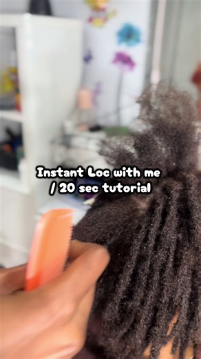 #instantlocs #starterlocs #locstutorial #fyp #locs | Instant Loc Tutorial