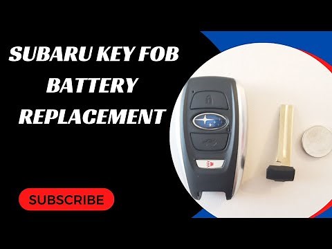 Subaru Key fob Battery Replacement (Ascent, BRZ, Forester, Impreza, Legacy, Outback, STI, and more)