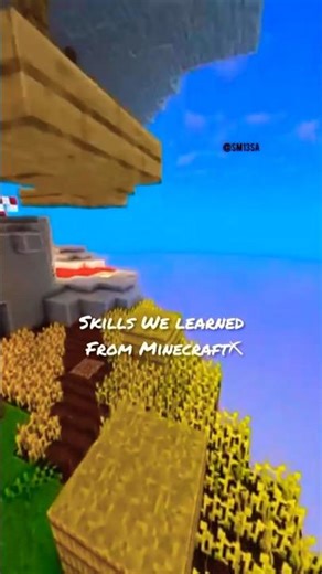 Real Life Skills We learned From Minecraft 🤯⛏️#mcpe