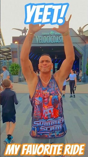 🎢 ‪@WWE‬ ‪@UniversalOrlando‬ #wwe #yeet #jeyuso #velocicoaster #ride #viral #shorts #foryou #fyp