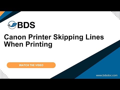 Canon Printer Skipping Lines When Printing