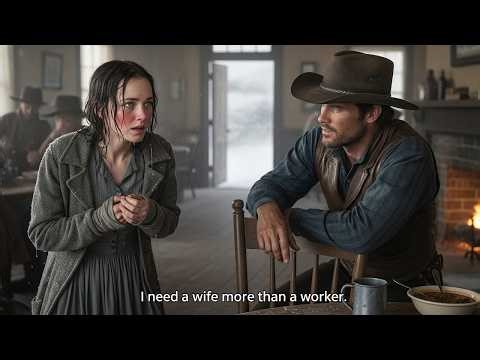 Snowstorm Bride: She Begged for Work… He Offered Marriage in the Frozen Wild West 💔❄️