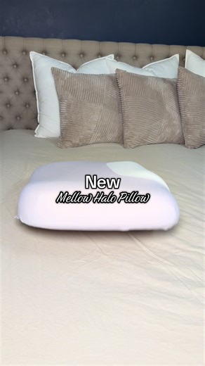 The Mellow Halo Pillow is amazing for neck support and bedding. #pillow #bedding #mellowsleep @Mellow Sleep