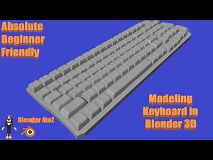 Modeling Keyboard in Blender 3D | Absolute Beginner Friendly