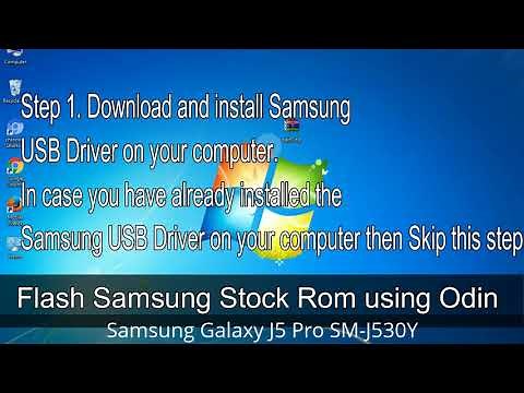 How to Samsung Galaxy J5 Pro SM-J530Y Firmware Update (Fix ROM)