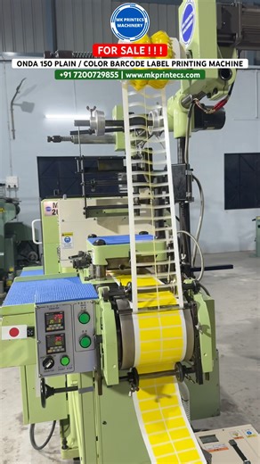 Customized Variable Size Barcode Label Printing Machine | 150 Onda - For Sale | Kamatchi Machinery