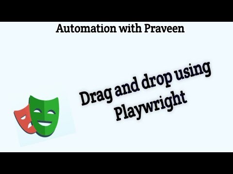 How to drag and drop using Playwright