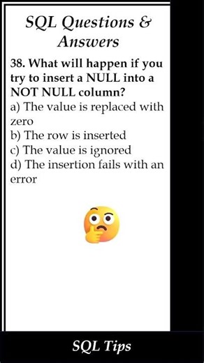 SQL Q&A (Q43) series | Must-Know SQL Interview Question & Answer | #shorts