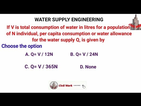 "Per Capita Water Consumption Formula: Q = V/N Explained!