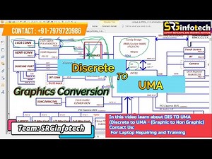Graphics conversion -Discrete To UMA (Graphic to Non Graphic) Laptop Repair Training #SRGinfoTech