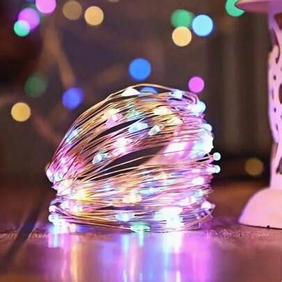 1pc 393inch USB Powered Copper Wire Fairy Lights, 100 Adjustable Color Modes With Remote Control, Suitable For DIY Ceiling, Christmas Decor, Indoor Decoration, Garden Lighting, Bedroom Decor | SHEIN