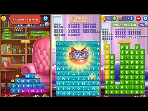 Kitty Scramble: Word Stacks (Rome) Level 61 to 67 Full HD|| By Clever App Pte. Ltd