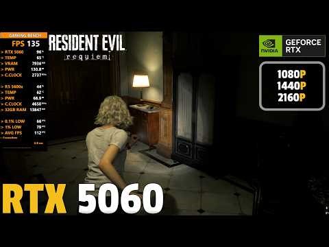 Resident Evil Requiem: RTX 5060 - 1080p, 1440p, 4k | 8GB Vram Enough?
