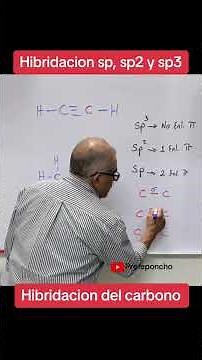 Hybridization of a carbon atom #hybridization #profeponcho #easychemistry