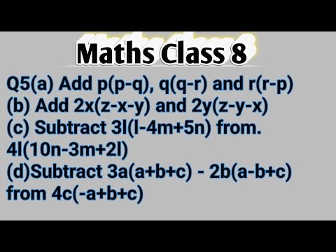 Class 8 Maths//Chapter 8//Exercise 8.3//Q5 Solution Algebraic Expressions and Identities//NCERT Book