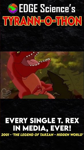 Every T.rex In Media, Ever! - 2001 - 'The Legend of Tarzan - Hidden World' | Tyrann-O-Thon #shorts