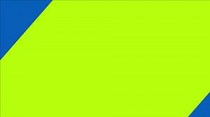 Blue animated transition cartoon with green background