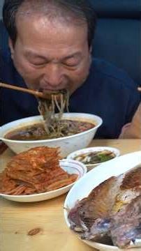 가마솥 육개장에 솥뚜껑 빈대떡! #먹방 #shorts #요리