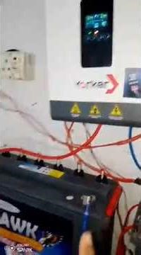 HAWK Battery install # Install in Crown 3.6Kw SOLAR inverter