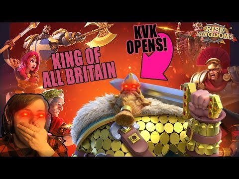 FIRST KING OF ALL BRITAIN KVK OPENING - RANK 1 KILLER SERIES #1 in Rise of Kingdoms!