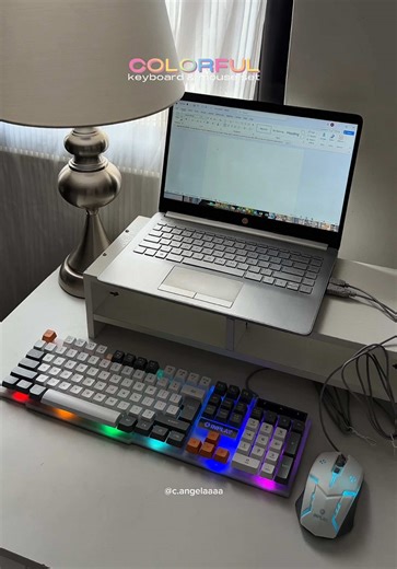 INPLAY STX365 Colorful Keyboard & Mouse Set ⭑.ᐟ #inplaykeyboard #inplaykeyboardandmouse #colorfulkeyboard #keyboardandmouse #keyboard