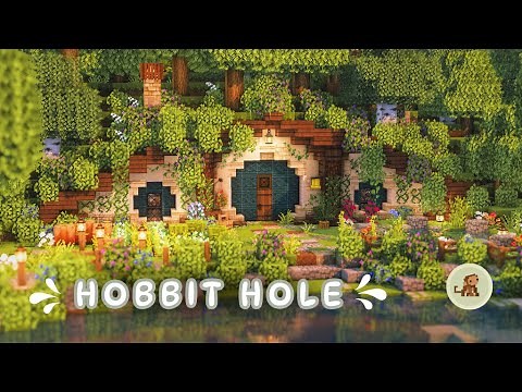 Hobbit Hole & Secret Greenhouse 🌼 | A Minecraft Timelapse