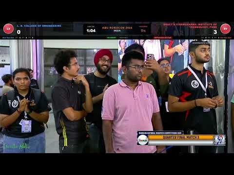 VIT PUNE vs Team Robocon LDCE | ABU Robocon 2025 India | Preliminary Round