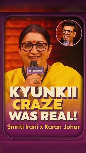 #smritiirani & Karan Johar relive the unstoppable craze of Kyunki Saas B Kabi Bahu Thi!👉🏻😍