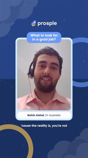 Prosple Australia on Instagram: "EY Graduate Career Launchpad | What should you ACTUALLY look for in a grad job? Catch the full interview: Search ‘Prosple EY Launchpad’ on YouTube #graduates #applicationtips #graduatecareer #earlycareer"