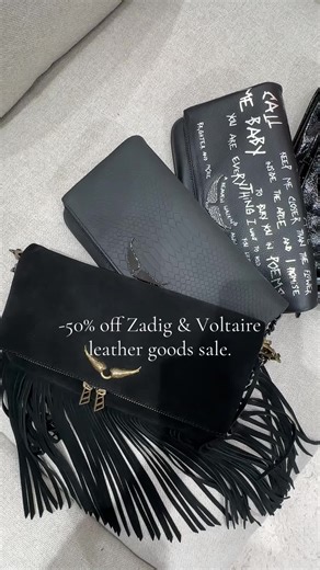 -50% off Zadig & Voltaire leather goods sale. Disponible sur idoll.fr 💻 #sales #discount #zadigvoltaire #laval