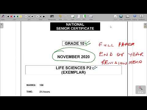GRADE 10 LIFE SCIENCES PAPER 2 2020 END OF YEAR REVISION AND EXEMPLAR MEMO