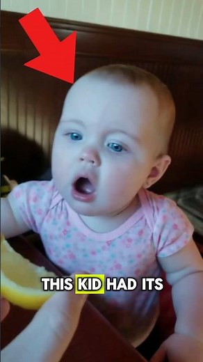 Baby Tries Lemon for the First Time — CUTEST Reaction Ever! #Shorts