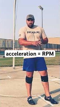 Acceleration creates RPM in discus #discusthrow #trackandfield